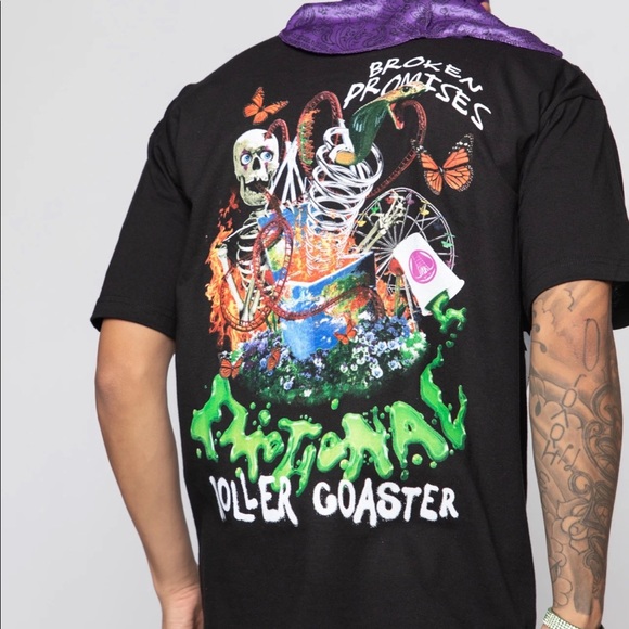 Broken Promises Tops - NWOT Broken Promises Emotional Rollercoaster Graphic Tee